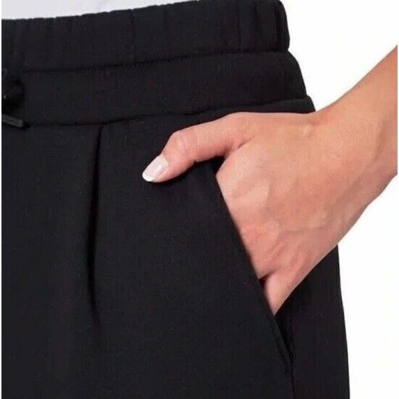 NWT Fleece Straight Leg Pants | Black | MONDETTA - Picture 2 of 3